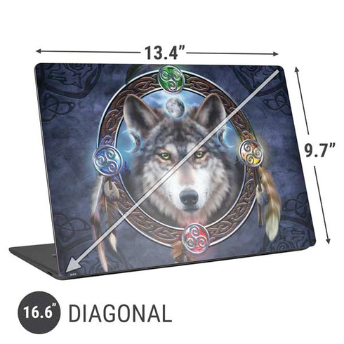 Brigid Ashwood Wolf Symbols Universal Laptop 16.6in (13.4 x 9.7in) Skin